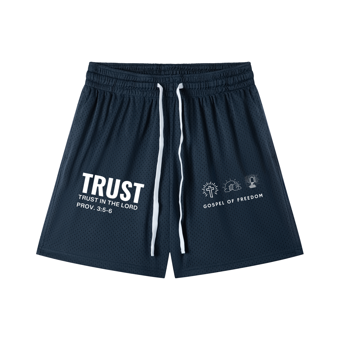 Mesh Drawstring Shorts