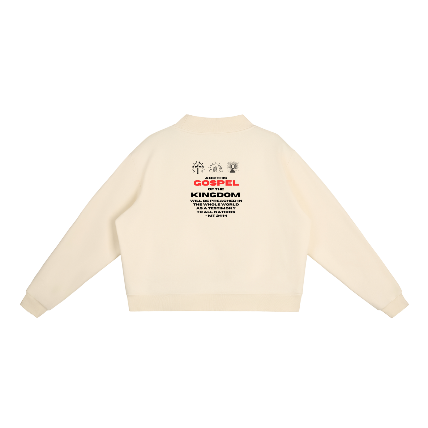 Special Chiapas Edition Essential Fleece Mock-Neck Crew Sweatshirt