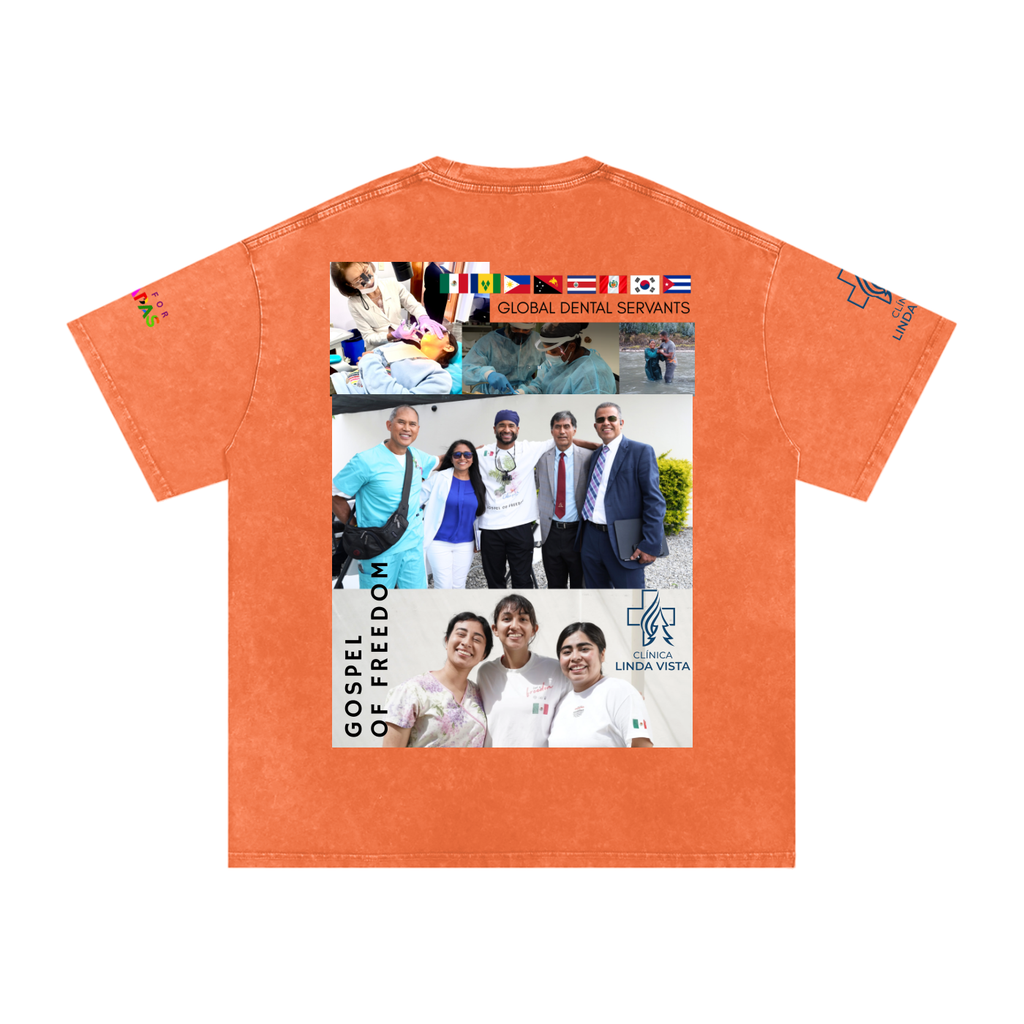 Snow Washed Oversized Cotton T-Shirt