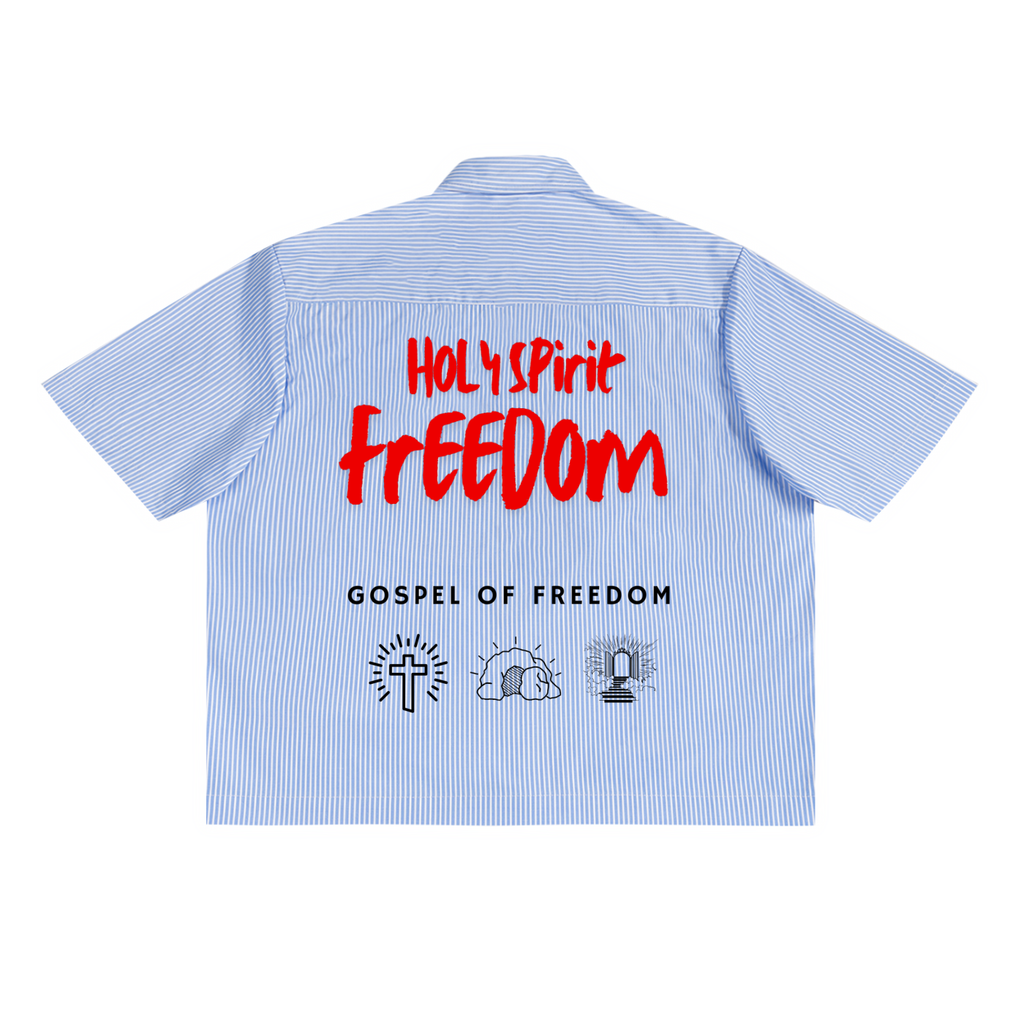 Oversized Vertical Stripe Boxy Shirt