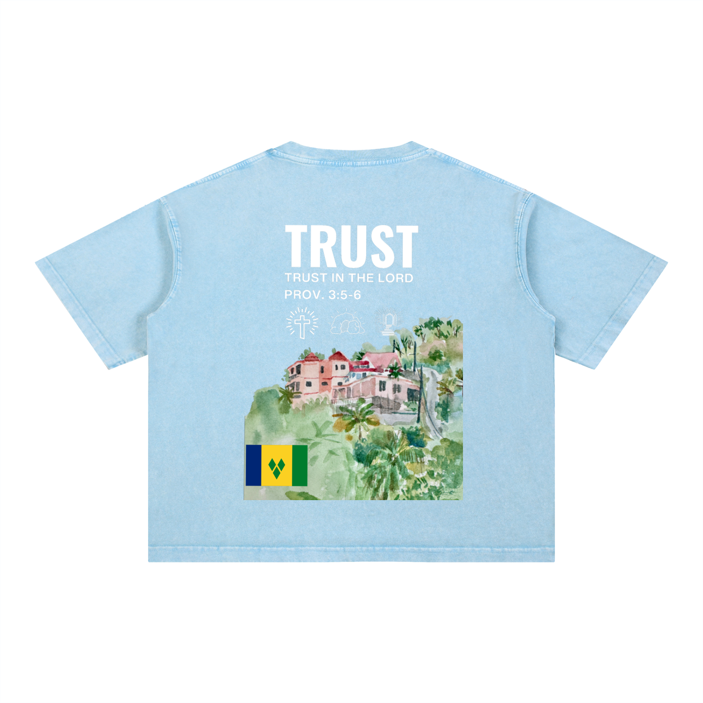 Mineral Wash Boxy Cotton T-Shirt
