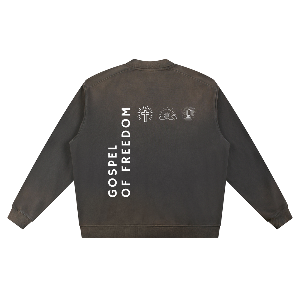 Sun Fade Heavyweight Baseball Jacket