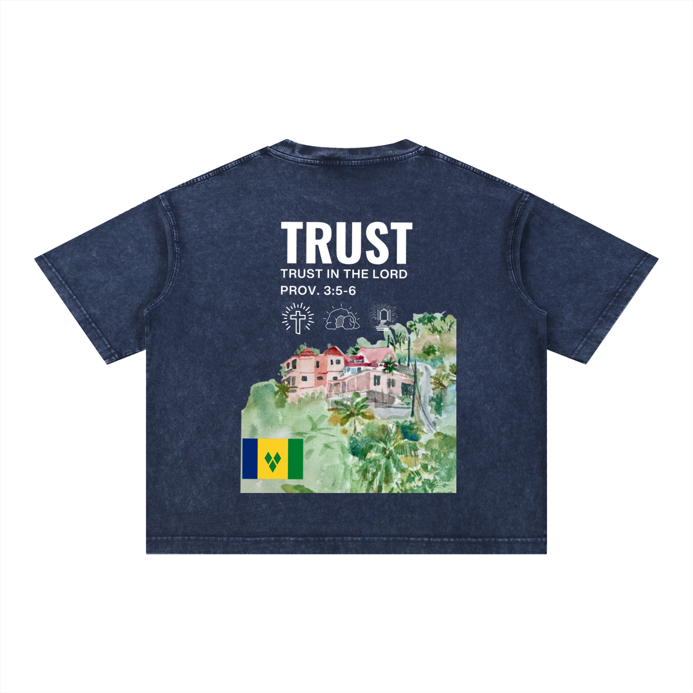Mineral Wash Boxy Cotton T-Shirt