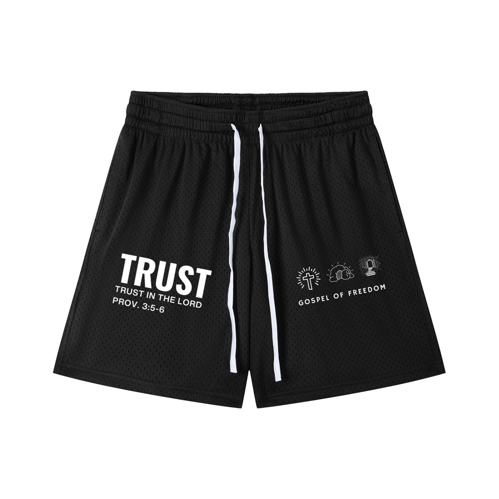 Mesh Drawstring Shorts