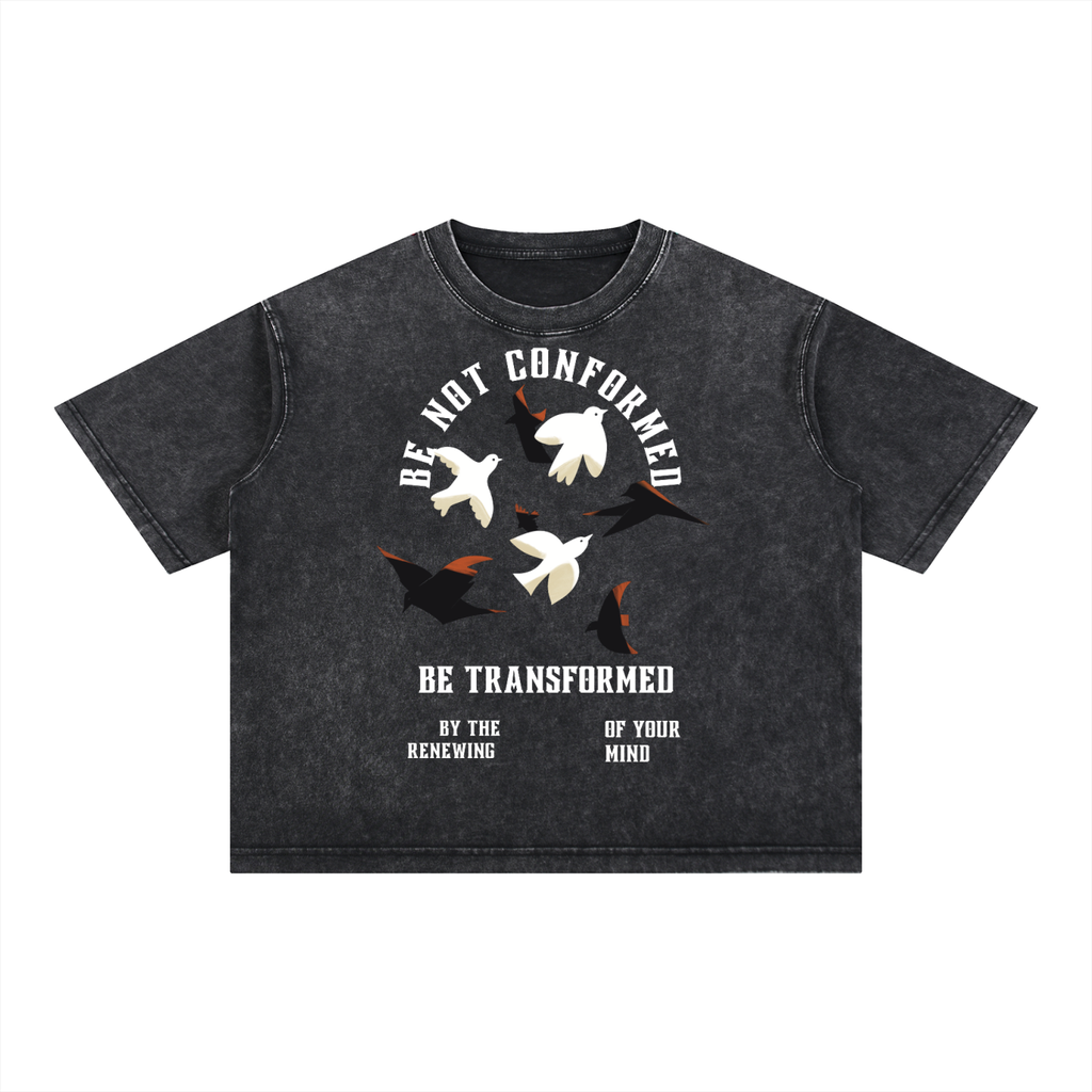 Mineral Wash Boxy Cotton T-Shirt