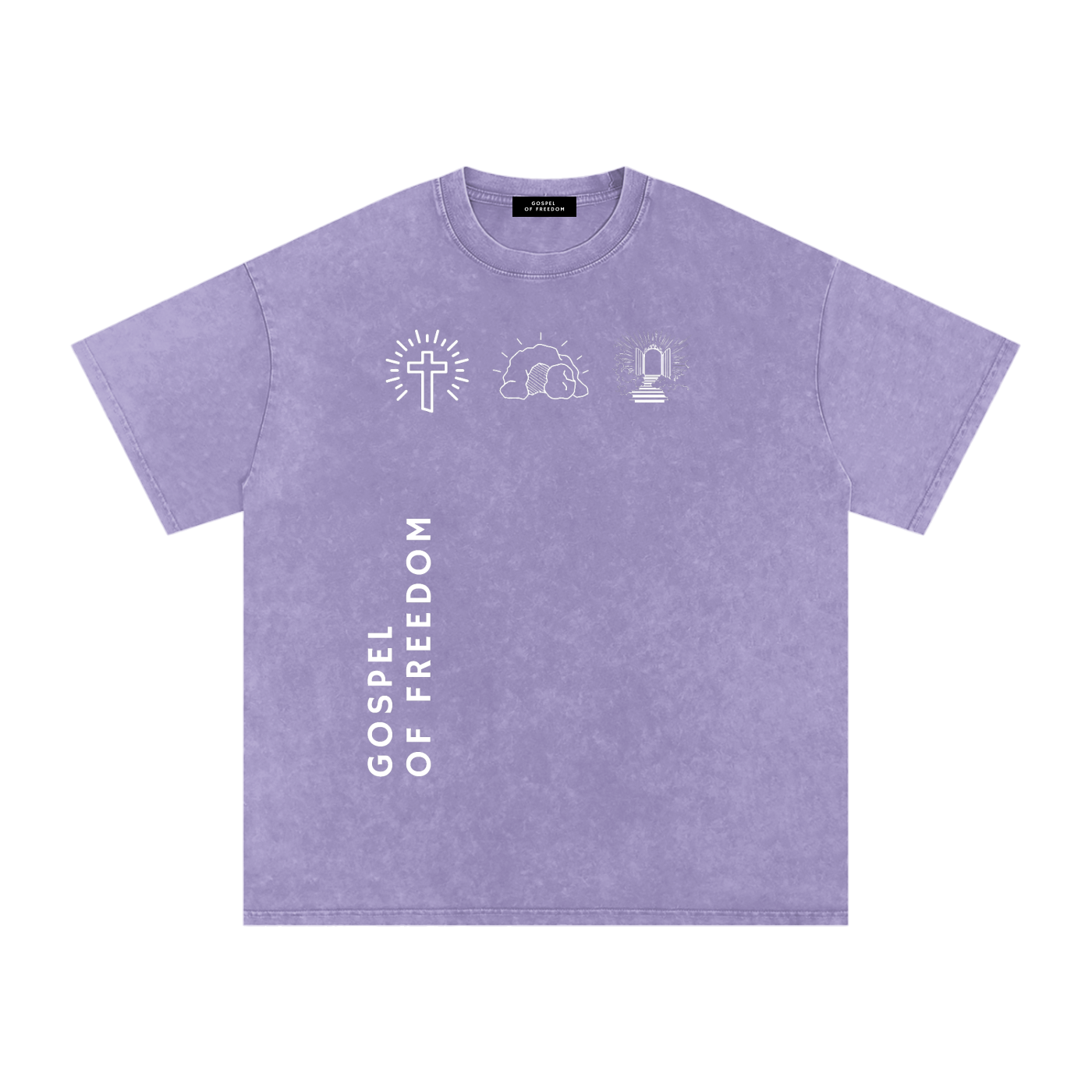 Snow Washed Oversized Cotton T-Shirt