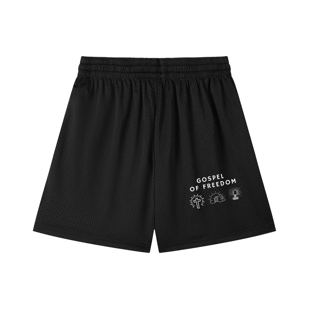 Mesh Drawstring Shorts