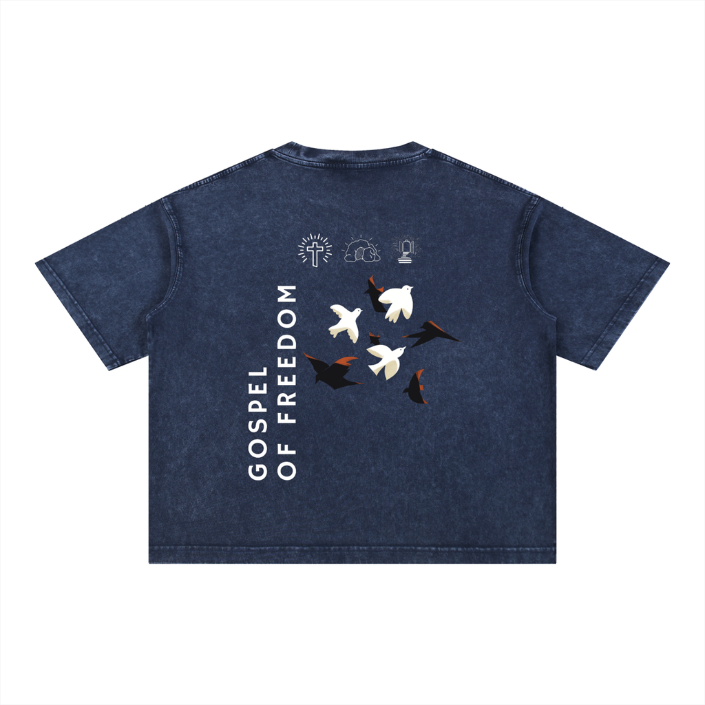 Mineral Wash Boxy Cotton T-Shirt