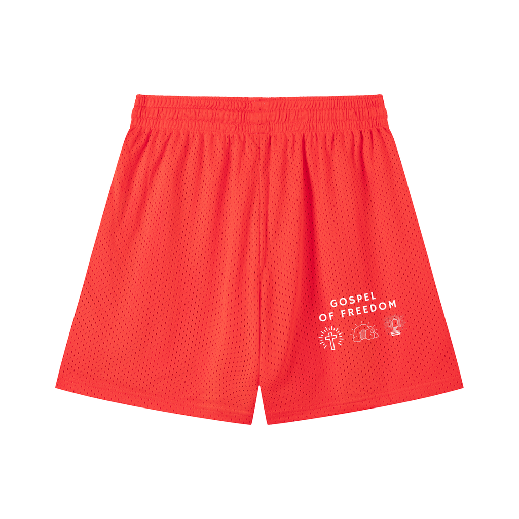 Mesh Drawstring Shorts