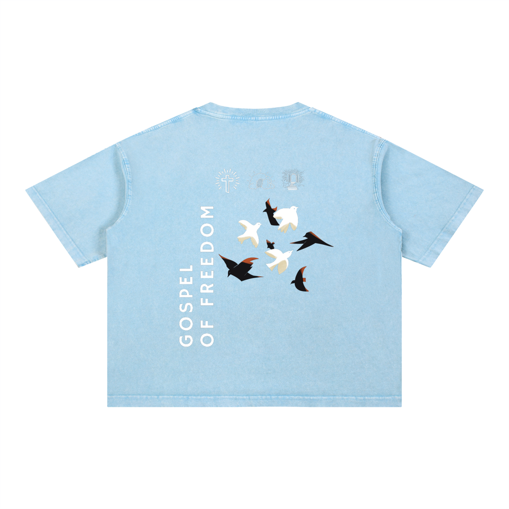 Mineral Wash Boxy Cotton T-Shirt