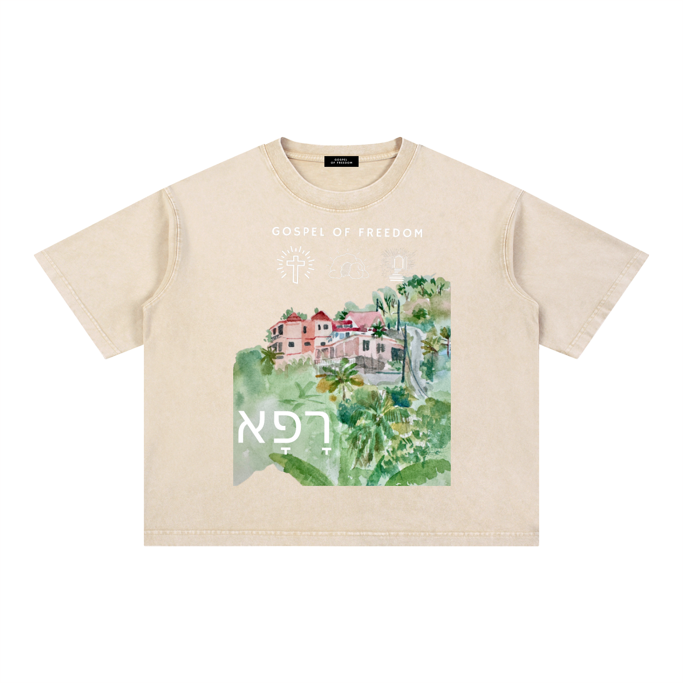 Mineral Wash Boxy Cotton T-Shirt