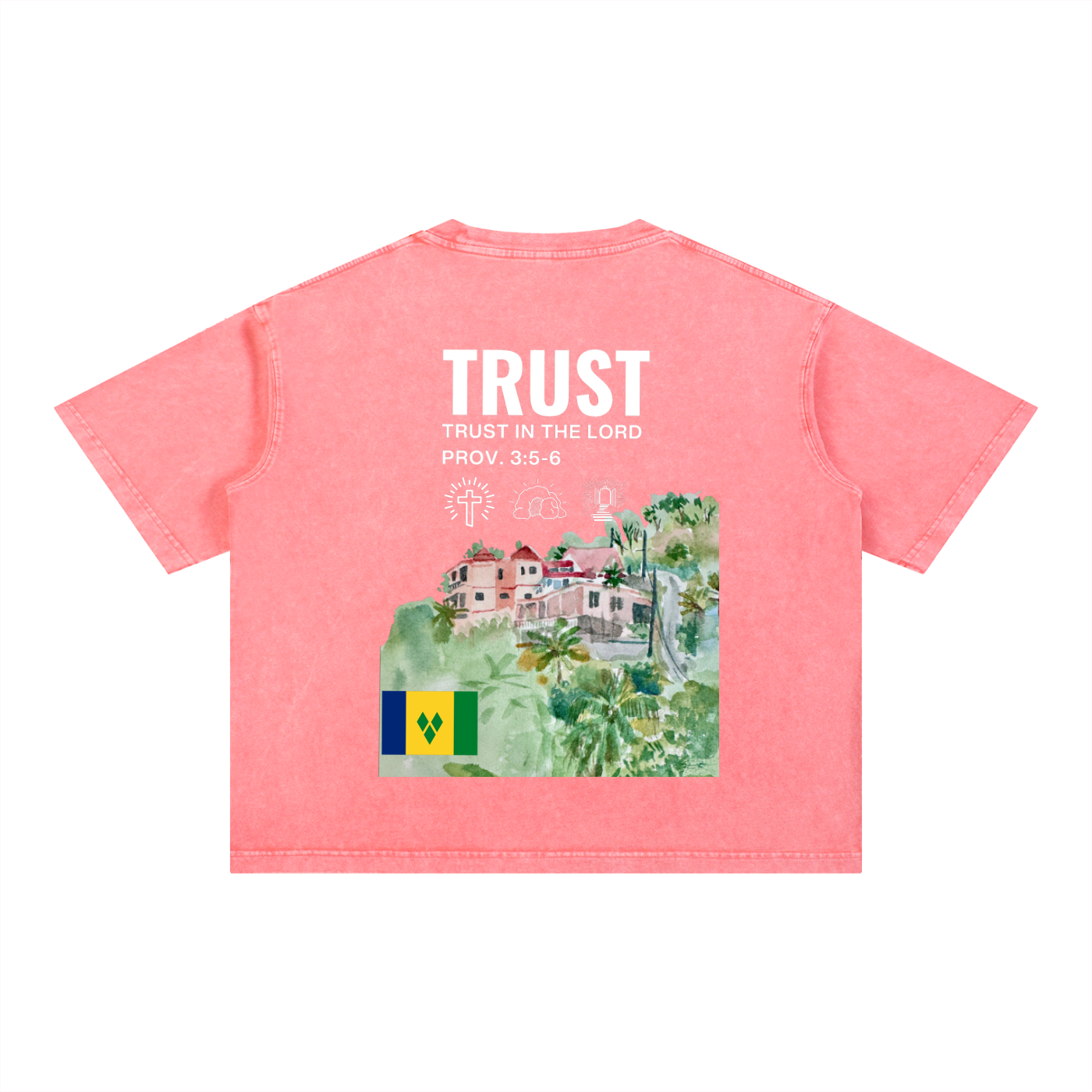 Mineral Wash Boxy Cotton T-Shirt