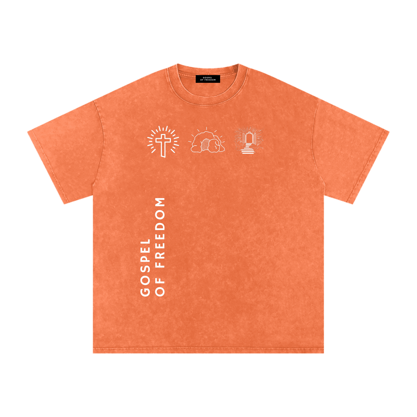 Snow Washed Oversized Cotton T-Shirt