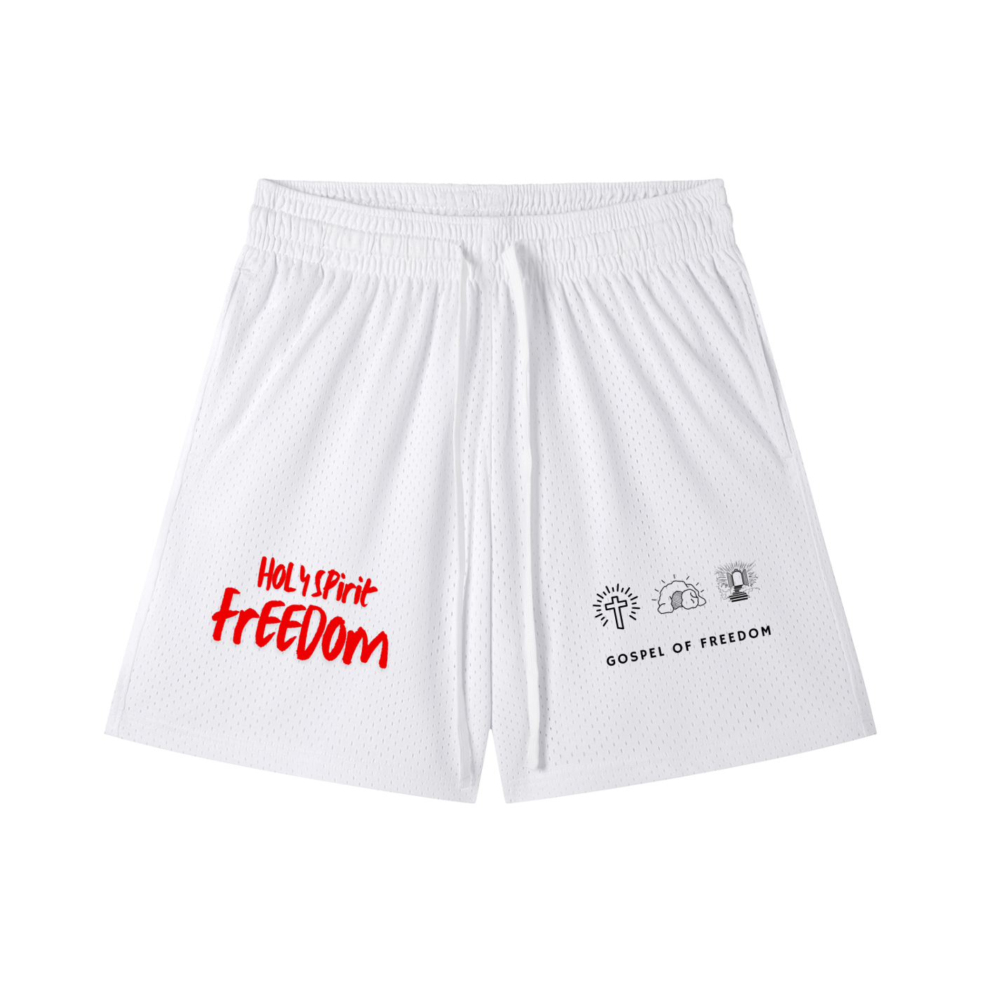 Mesh Drawstring Shorts