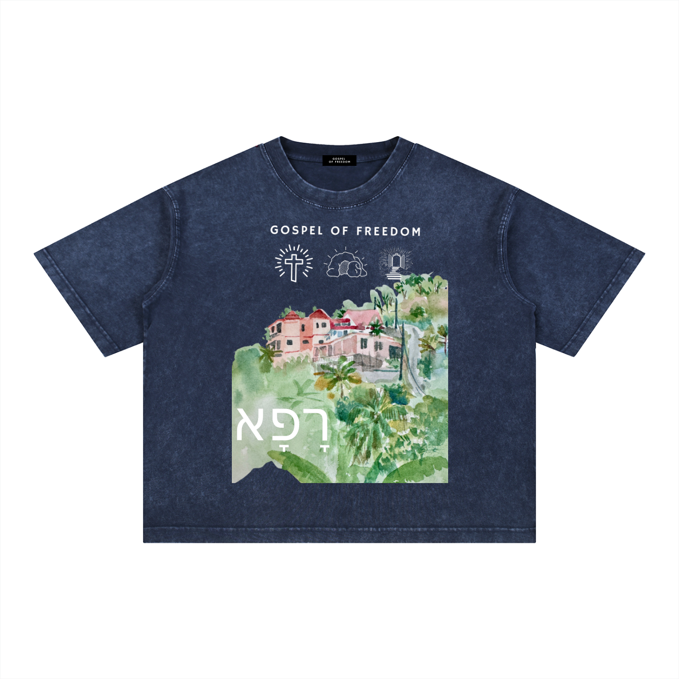 Mineral Wash Boxy Cotton T-Shirt