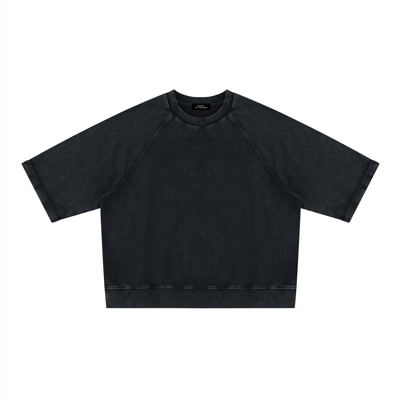 Unisex Vintage Wash Boxy Short Sleeve Sweatshirt