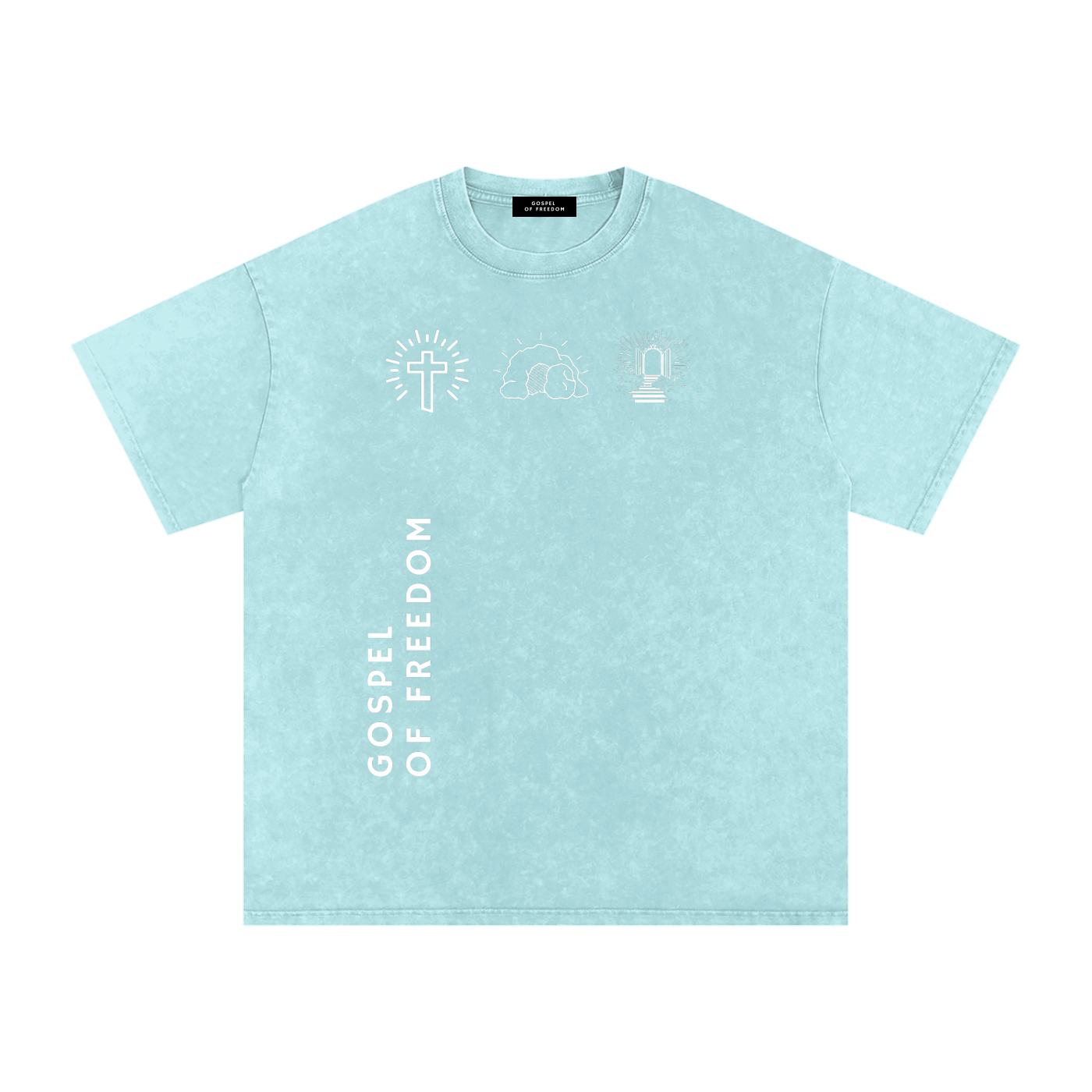 Snow Washed Oversized Cotton T-Shirt