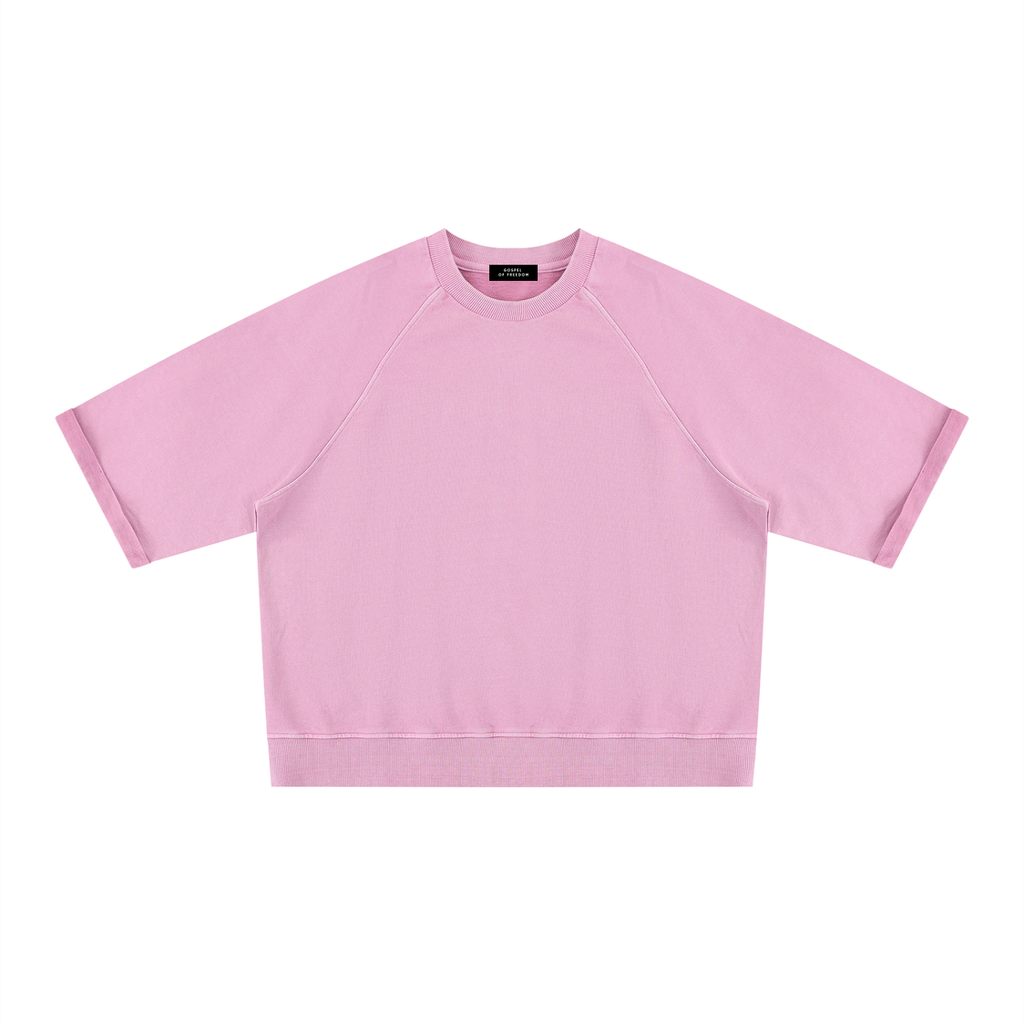 Unisex Vintage Wash Boxy Short Sleeve Sweatshirt