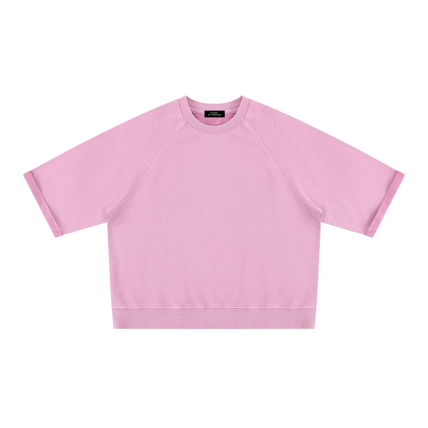 Unisex Vintage Wash Boxy Short Sleeve Sweatshirt