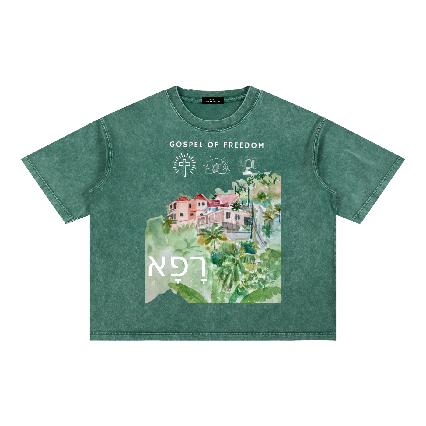 Mineral Wash Boxy Cotton T-Shirt
