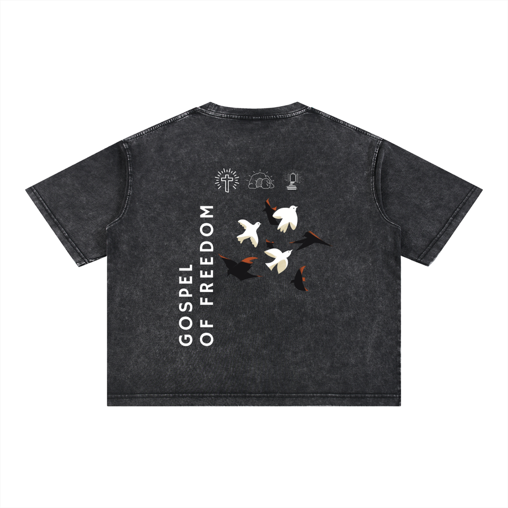 Mineral Wash Boxy Cotton T-Shirt