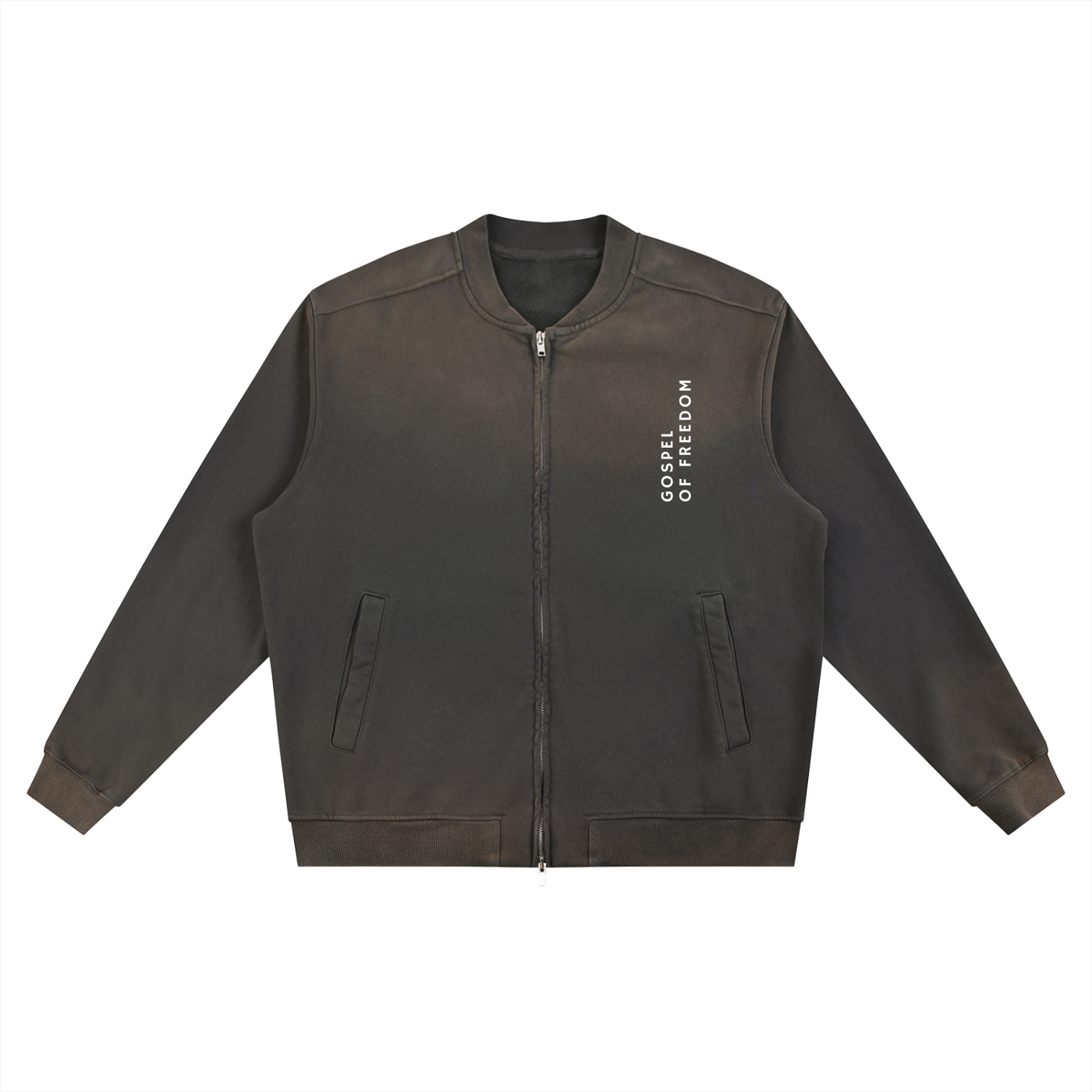 Sun Fade Heavyweight Baseball Jacket