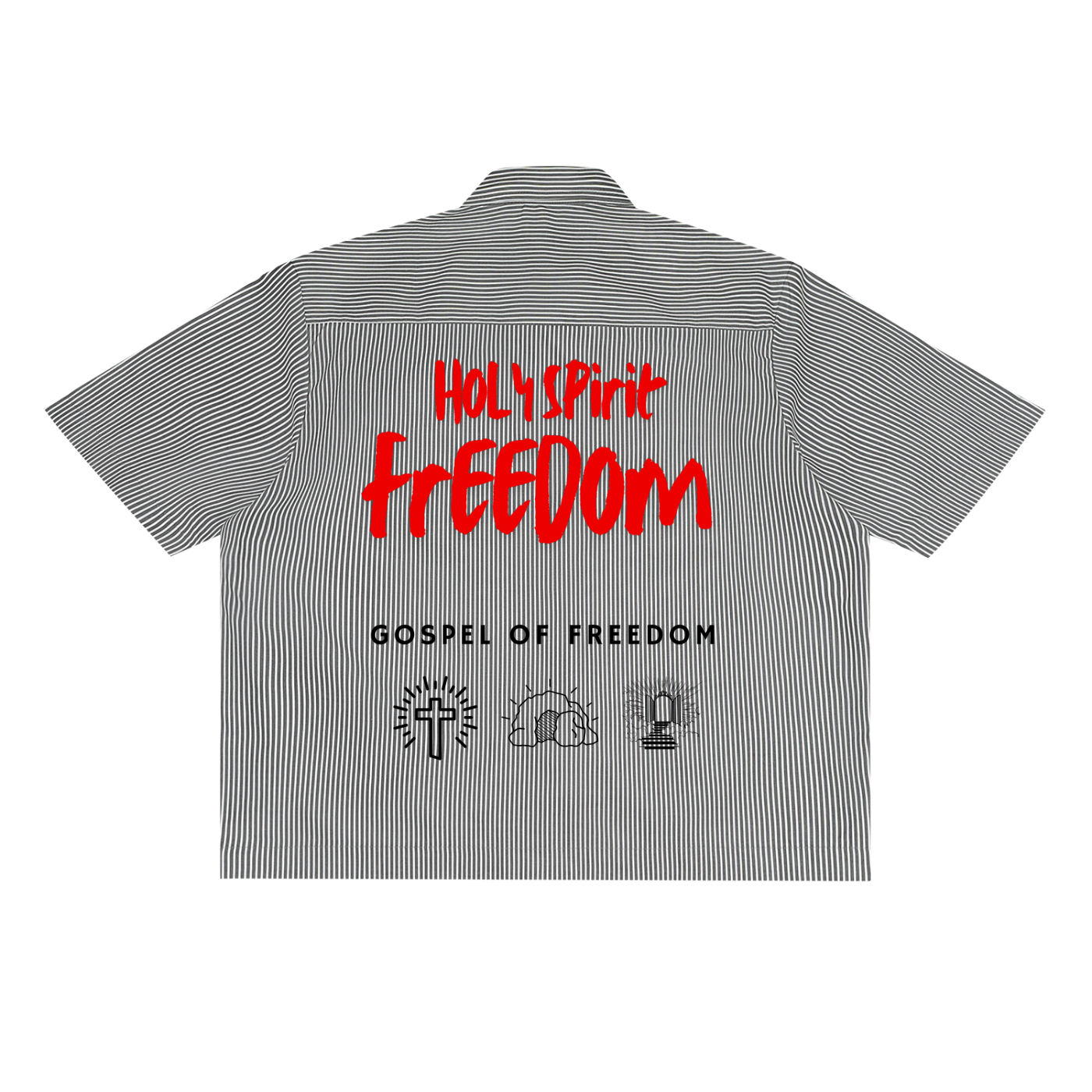 Oversized Vertical Stripe Boxy Shirt