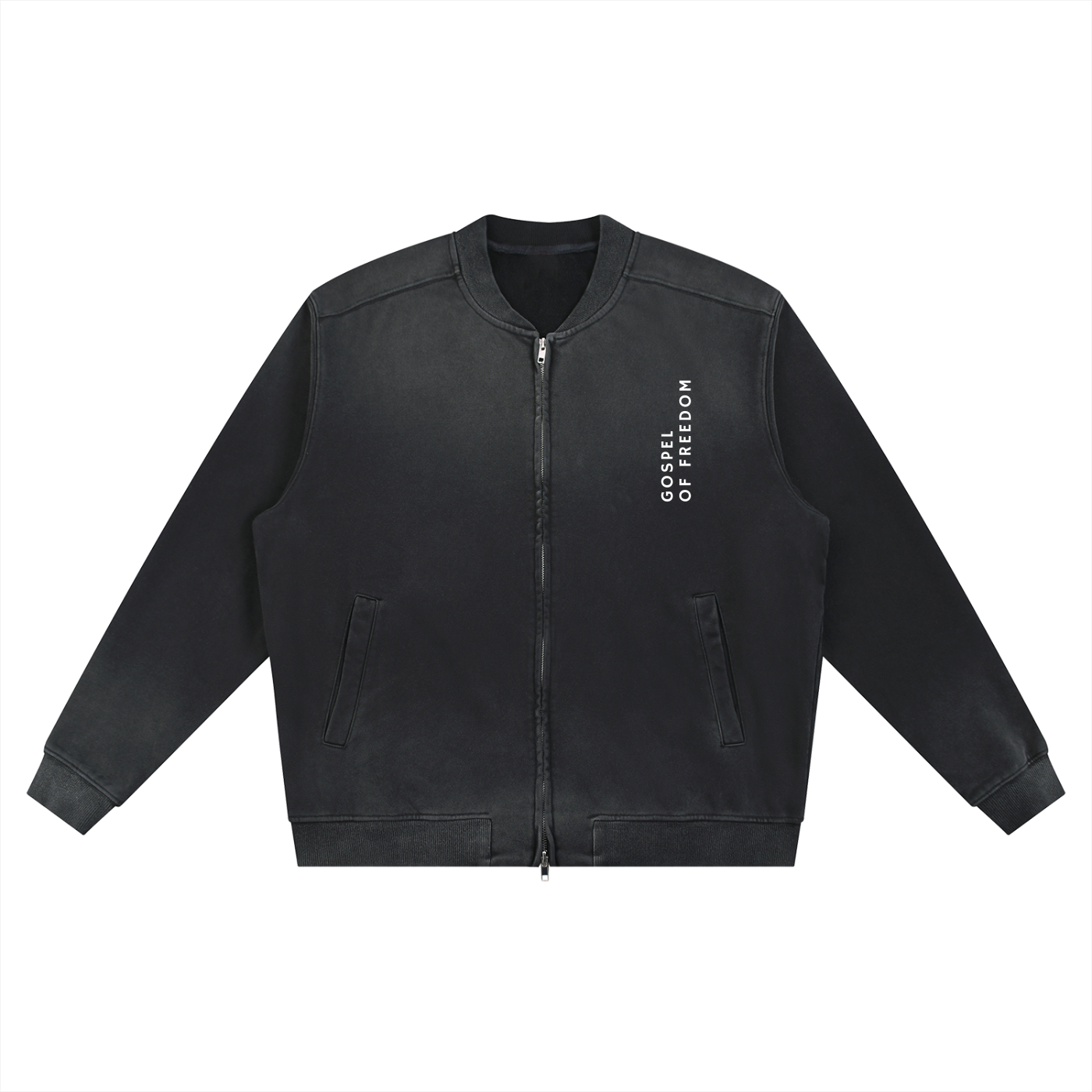 Sun Fade Heavyweight Baseball Jacket