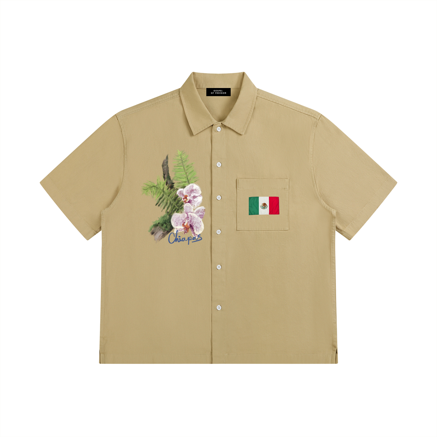 Chiapas Mexico - Special Edition Unisex Boxy Patch Pocket Short Sleeve Shirt