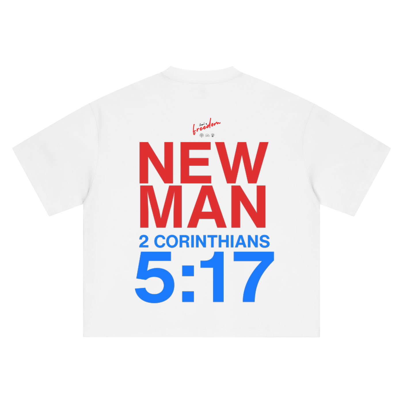 New Man 2 Corinthians 5:17 Boxy Oversized T-Shirt