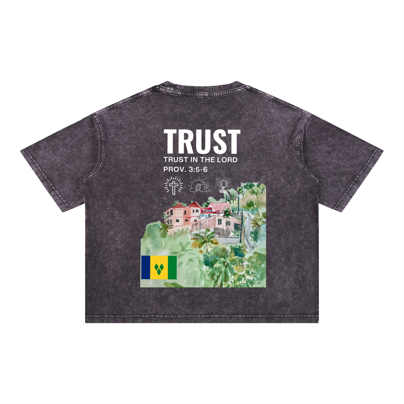 Mineral Wash Boxy Cotton T-Shirt