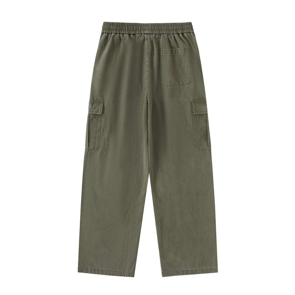 Special Chiapas Edition Drawstring Waist Straight-Leg Cargo Pants