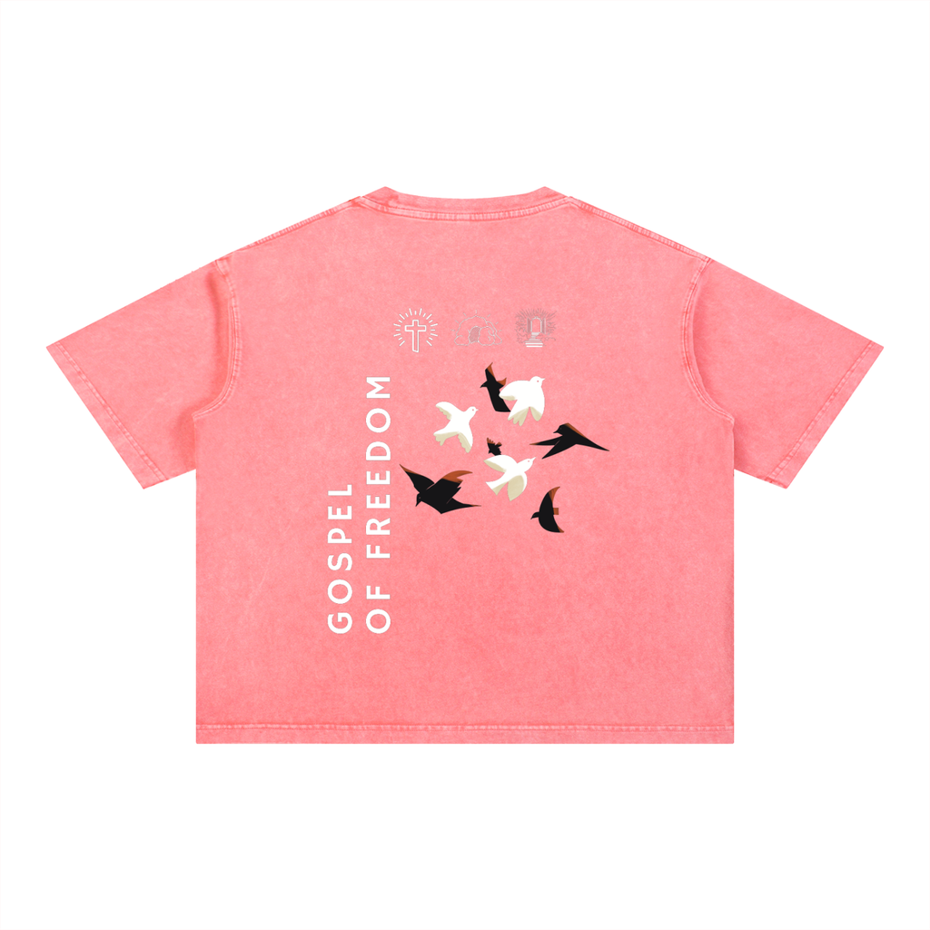 Mineral Wash Boxy Cotton T-Shirt