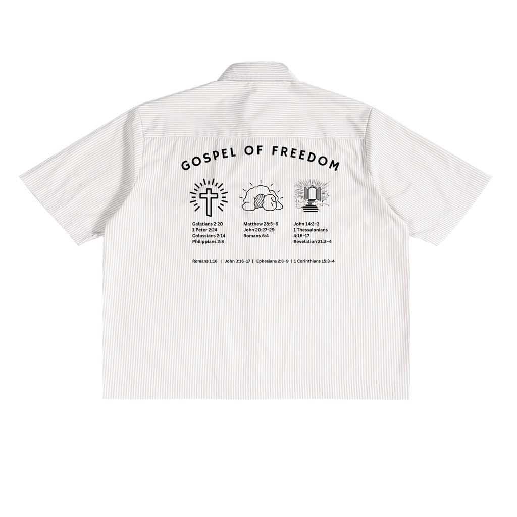 Oversized Vertical Stripe Boxy Shirt