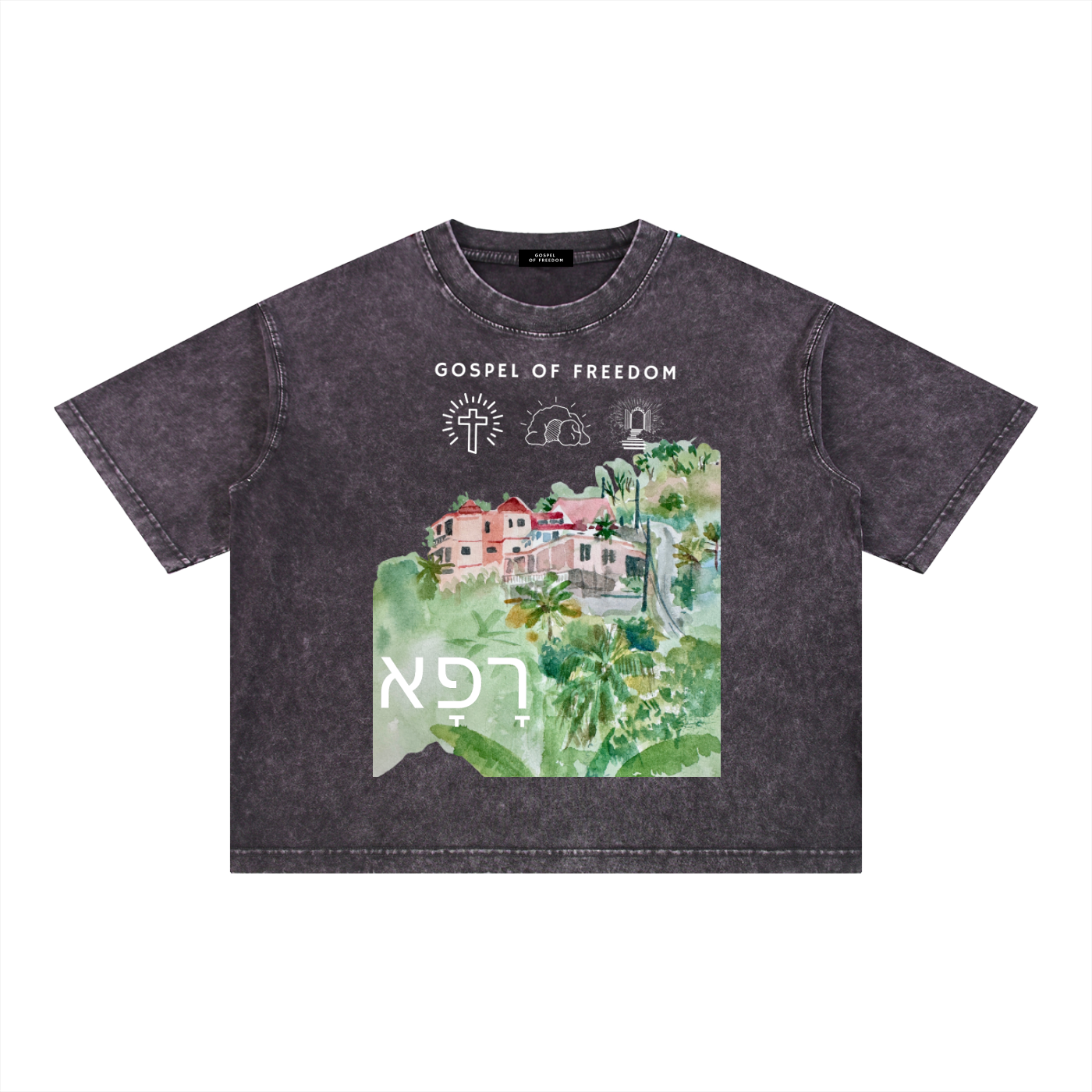 Mineral Wash Boxy Cotton T-Shirt