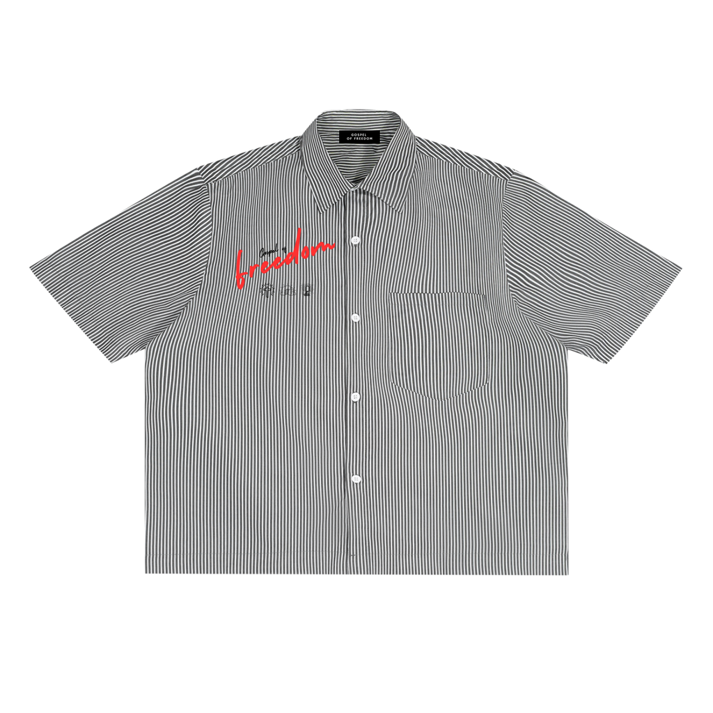 Oversized Vertical Stripe Boxy Shirt