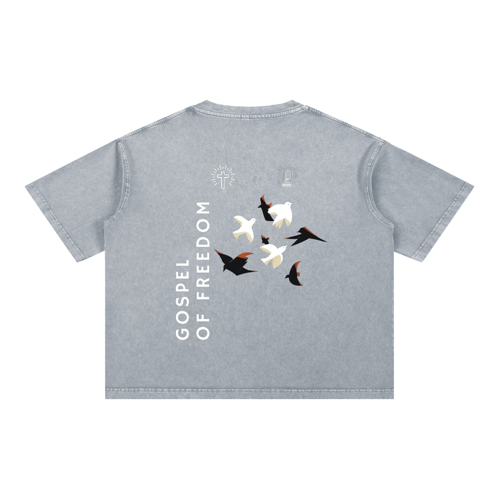 Mineral Wash Boxy Cotton T-Shirt