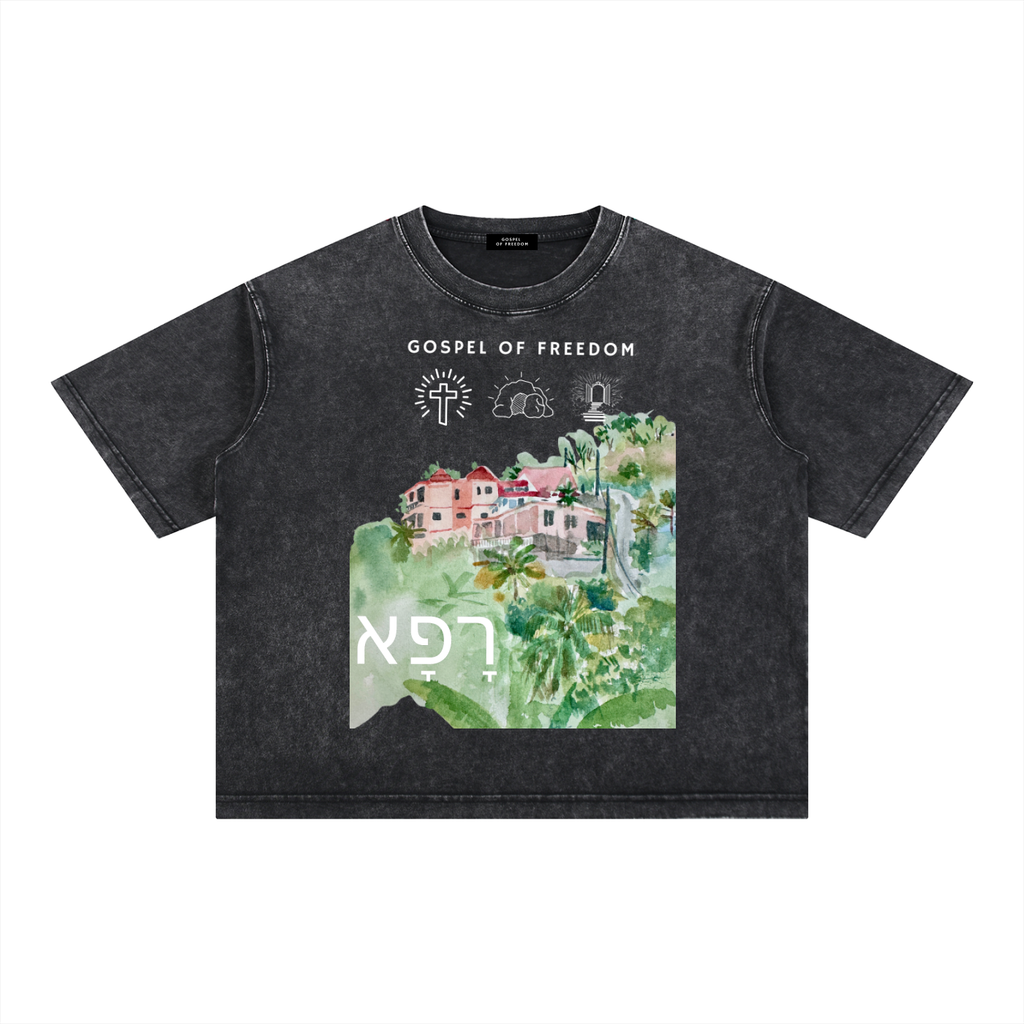 Mineral Wash Boxy Cotton T-Shirt