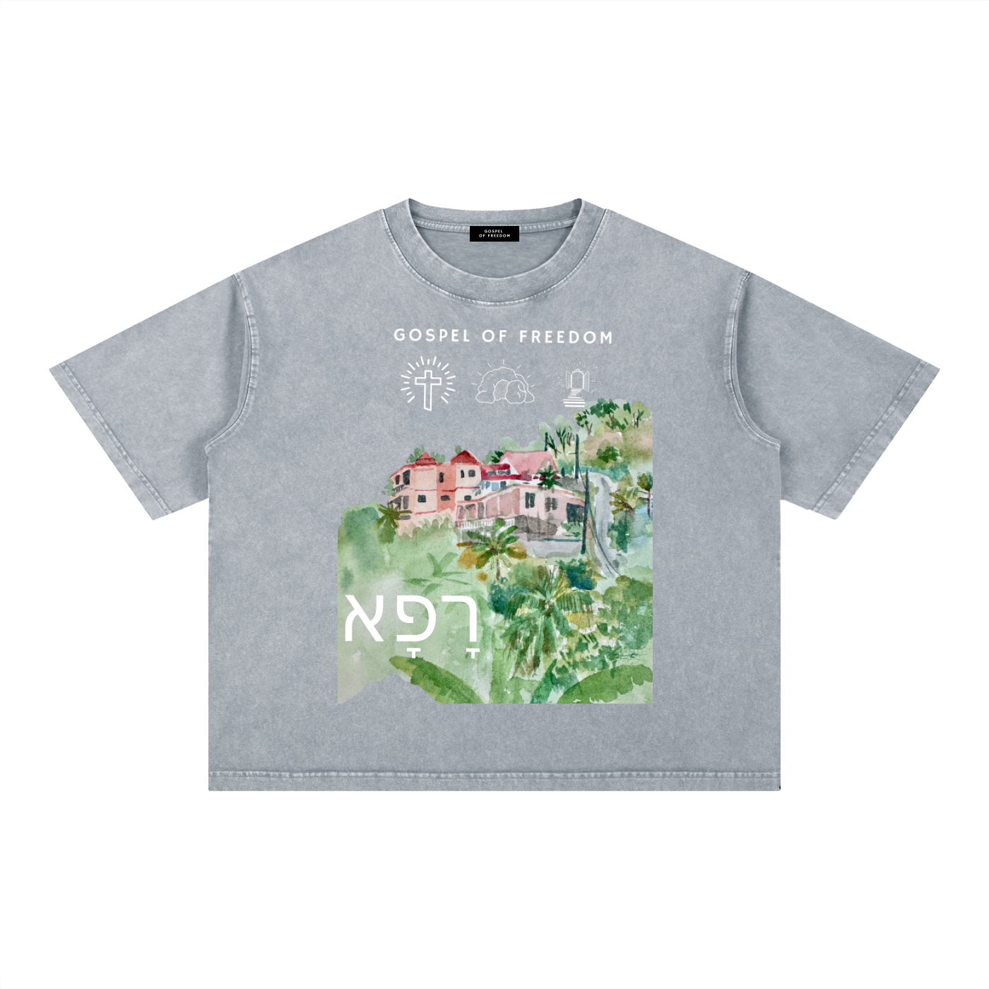 Mineral Wash Boxy Cotton T-Shirt