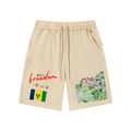 Mineral Wash Waffle Knit Shorts