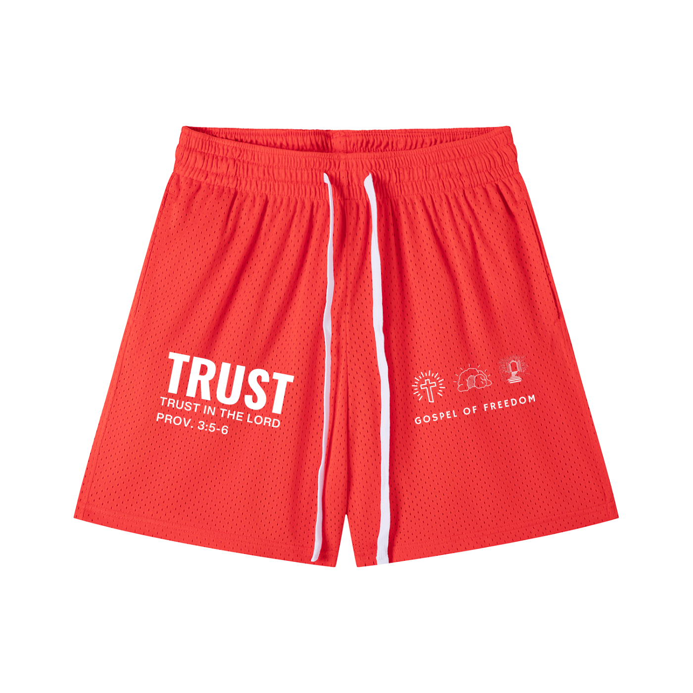 Mesh Drawstring Shorts