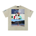 Snow Washed Oversized Cotton T-Shirt