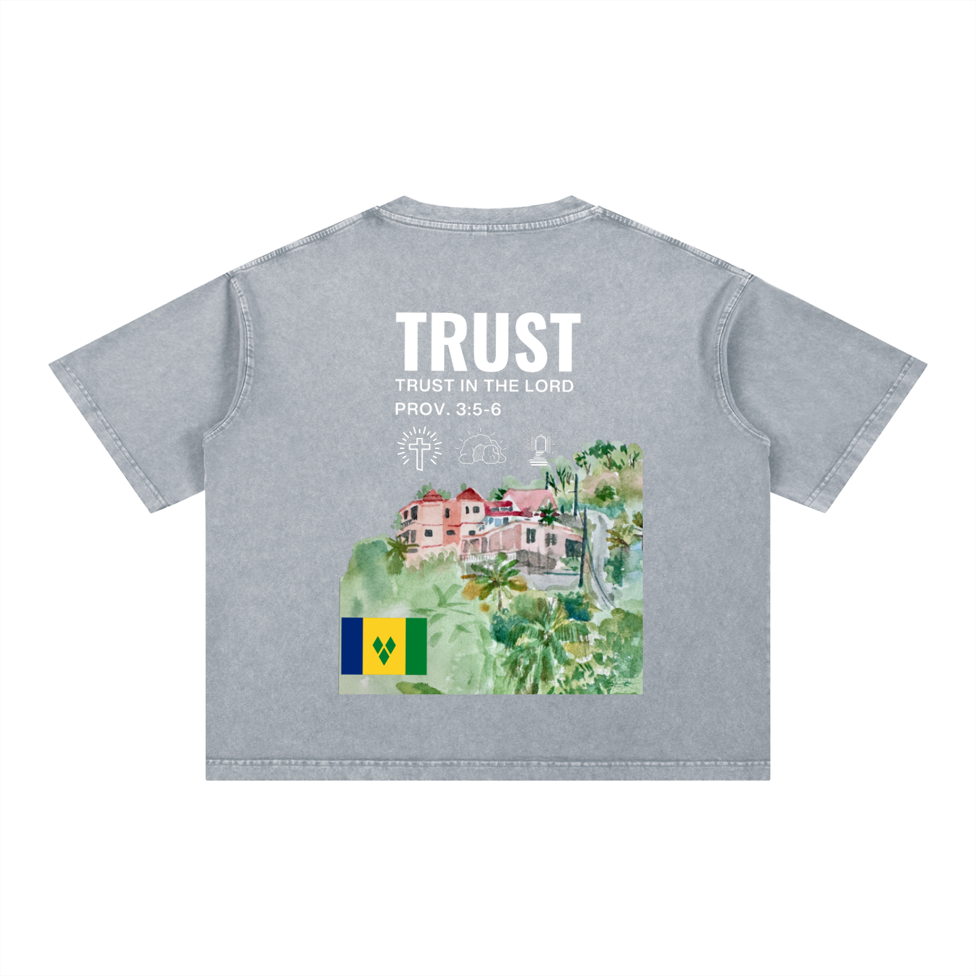 Mineral Wash Boxy Cotton T-Shirt